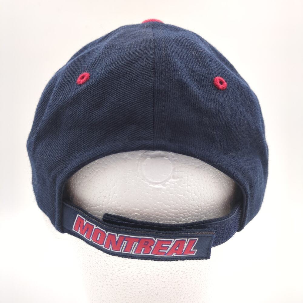 CCM Montreal Canadiens NHL Authentic Adjustable Hat Cap Navy Blue Red Logo Men's - Picture 3 of 6